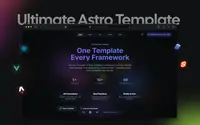 Ultimate Astro Template - Multiframework Heaven theme preview