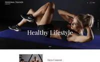 Personal Trainer theme preview