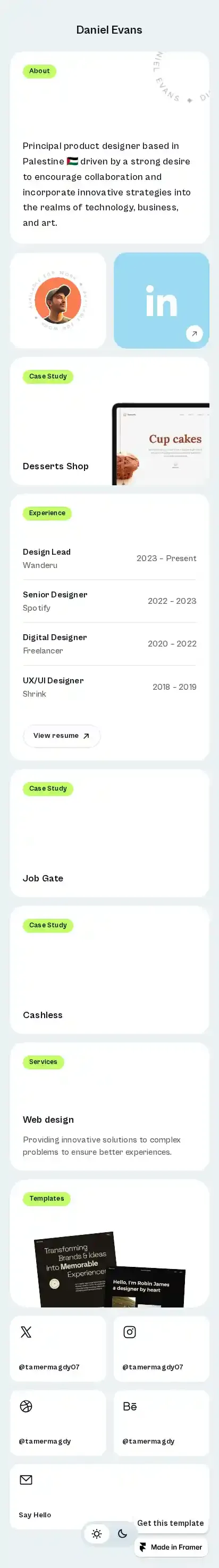 BenBox home page on mobile