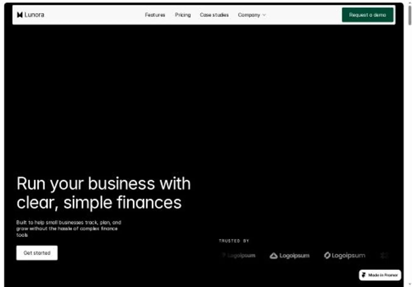 Startur home page on desktop