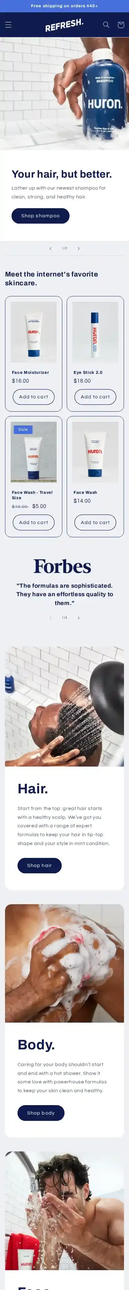 Refresh home page on mobile