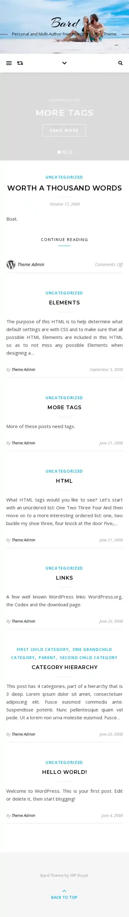 Bard home page on mobile