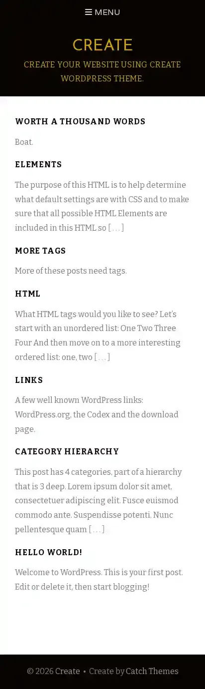 Create home page on mobile