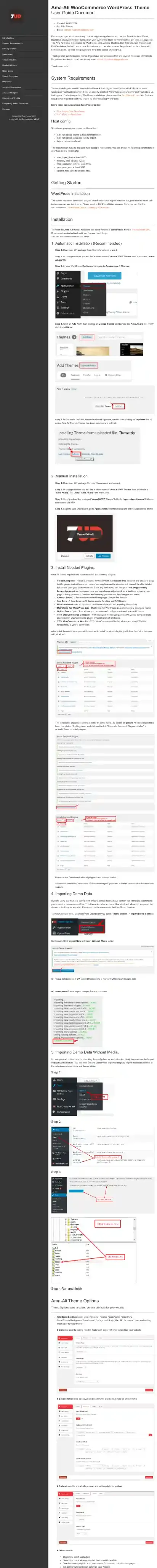Ama.Ali home page on mobile