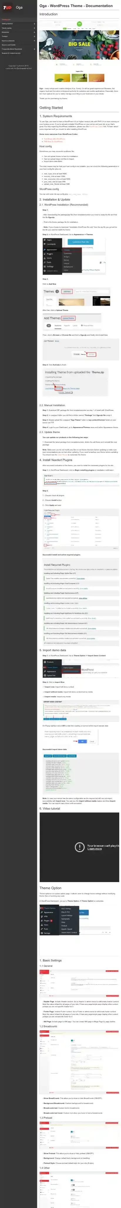 OGA home page on mobile